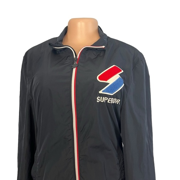 Superdry Navy Blue Track Cagoule Jacket - Picture 3 of 9